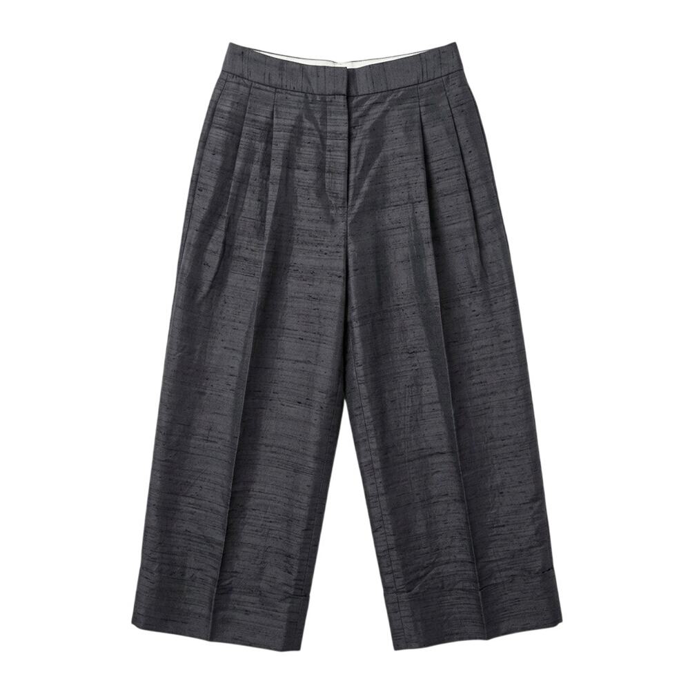 Lakan Silk Cuffed Trouser Pants Size 28